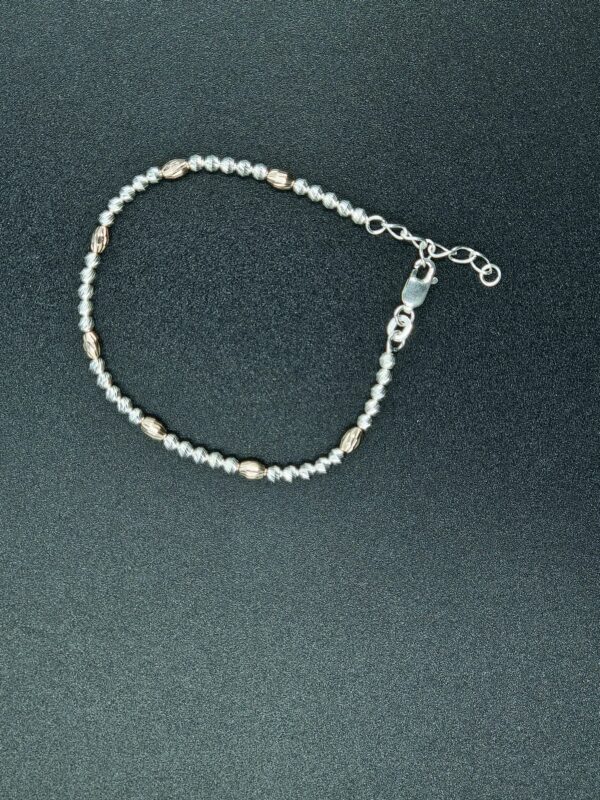 Silver chain bracelet for men and girls