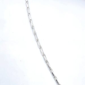 The classic silver- plated linkage 925 sterling silver chain for Him/Her