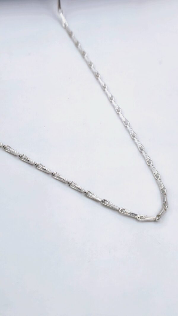 The classic silver- plated linkage 925 sterling silver chain for Him/Her - Image 3