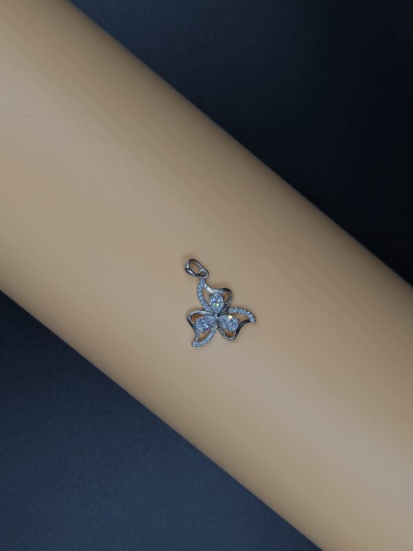 Silver pendant for girls and women silver pendant with chain - Image 2